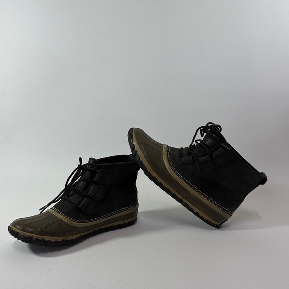 Sorel Out N About Waterproof Leather and Rubber Ankle Boots Sz 6 - Picture 7 of 14